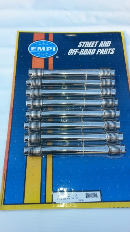 Vw stainless steel pushrod tubes volkswagen bug beetle bus ghia thing dune buggy