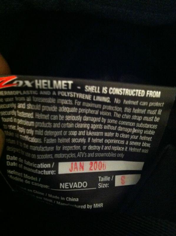 USED Helmet ZOX MODEL NEVADO TWO SIZES, US $37.00, image 3