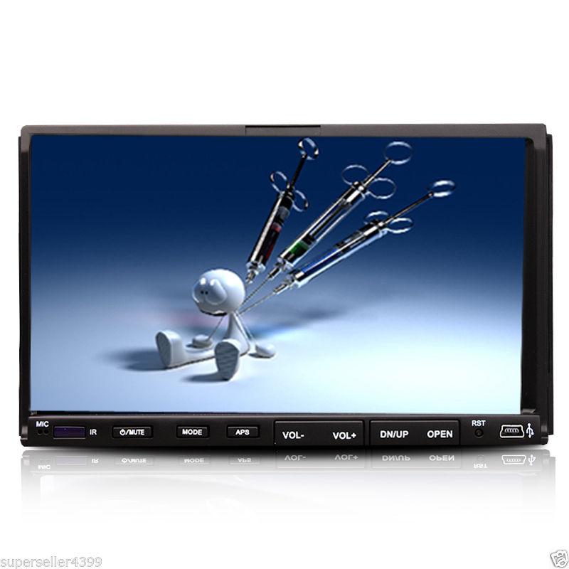 New arrival ir 2 din 7"touch screen car stereo dvd player radio usb sd mp3 audio