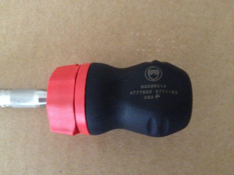 New Snap On Black / Red Stubby Magnetic Ratchet Screwdriver 4 1/2 SGDMRC11A, US $40.00, image 4