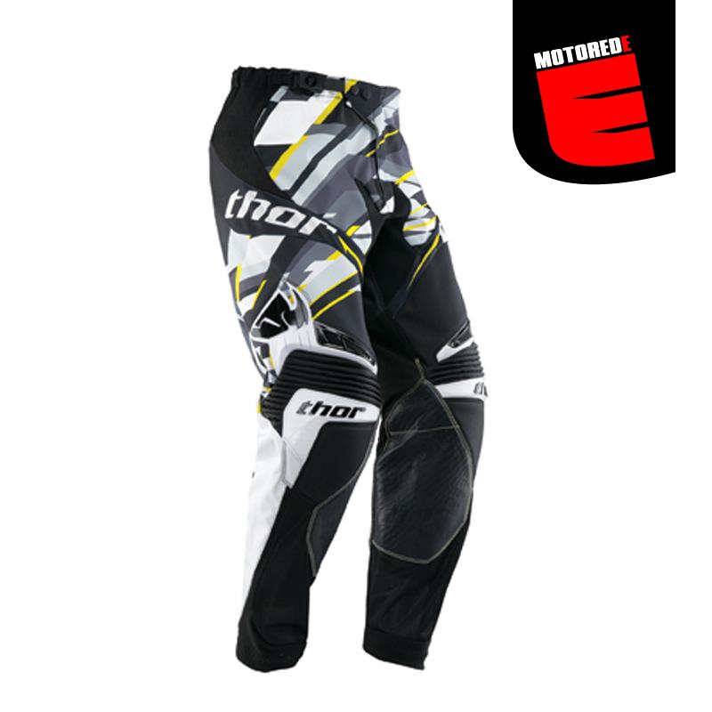 Thor 2013 core sweep mx atv pants black white yellow size us 30