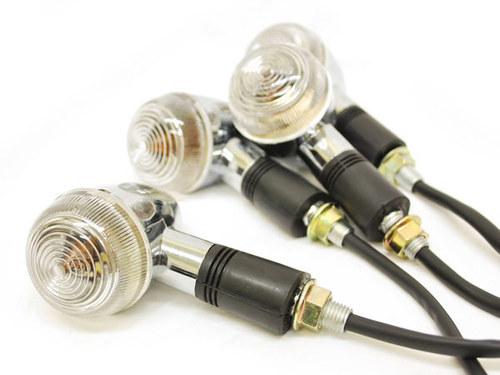 4 pcs clear bullet turn signals lights for suzuki boulevard m109r m50 m90 m95