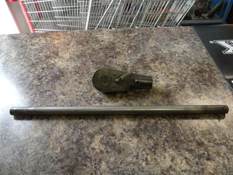  large snap on 3/4" drive ratchet gl72t and snap on handle gl72h