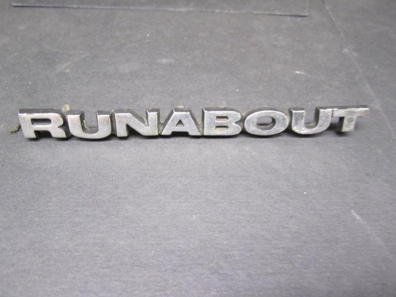 Ford pinto runabout emblem ornament " runabout "