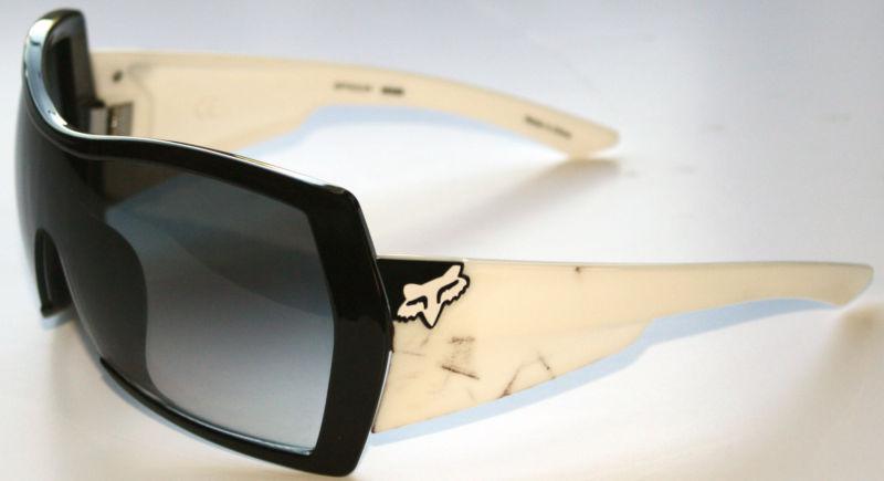 Fox the accolade womens sunglasses polished white frame grey gradient motocross