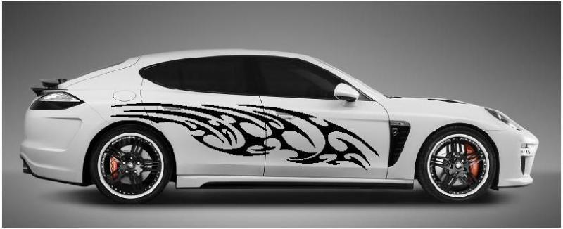 * furious tribal * side custom car decal sticker vinyl car truck suv 