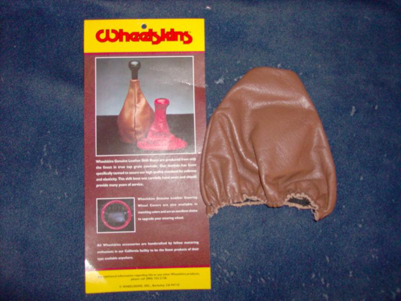 Wheelskins tan shift boot