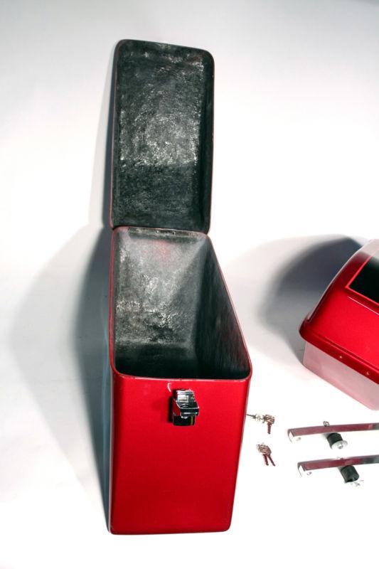 Hand Laid Fiberglass Motorcycle Hard Saddlebags Harley Yamaha Saddle Bag, US $50.00, image 8