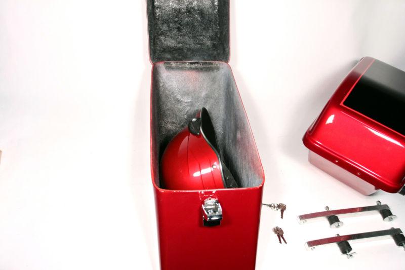 Hand Laid Fiberglass Motorcycle Hard Saddlebags Harley Yamaha Saddle Bag, US $50.00, image 9