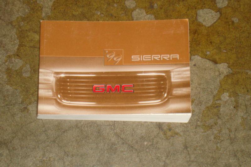 1999 gmc sierra owners manual