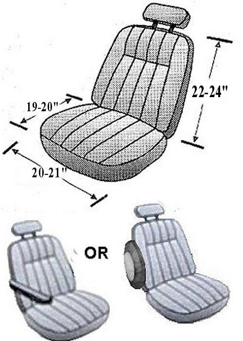 Howling Wolves to Moon 2 Low Back Bucket Seat Covers Car Truck SUV pp #3, US $39.84, image 2