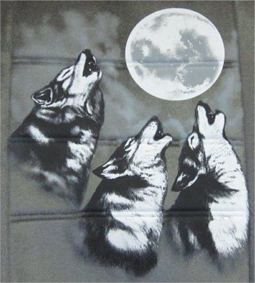 Howling Wolves to Moon 2 Low Back Bucket Seat Covers Car Truck SUV pp #3, US $39.84, image 3
