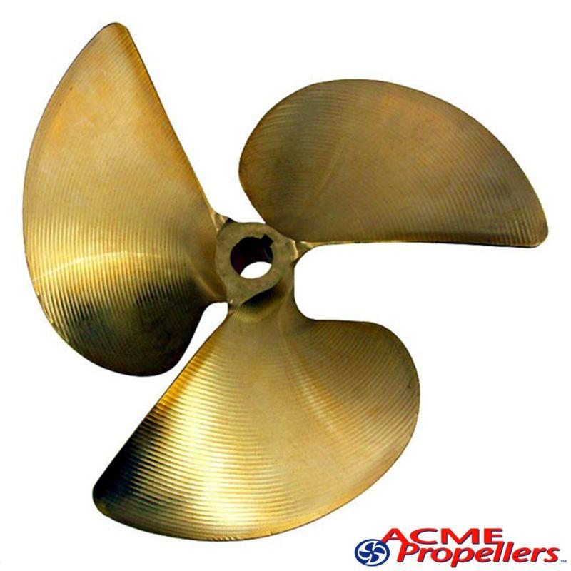 Acme 13 x 13 inboard propeller left hand nibral cupped 1" bore 3 blade  #431