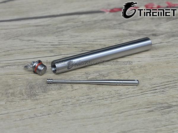 Titanium ti toothpick capsule holder 1pc with 1pcs titanium earpick