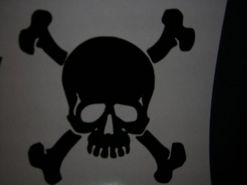 Skull & cross bones  window decal