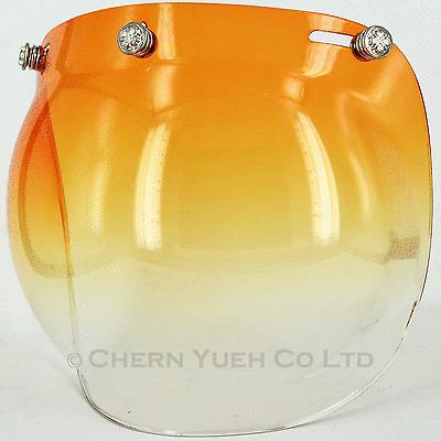 Four-Leaf Clover Snaps Bubble Shield Visor Face Mask UV Gradation Orange Lens, US $18.99, image 4