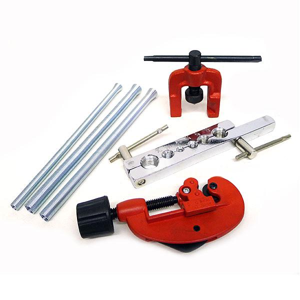6 pc tubing cutter flaring / bending tool kit cut/flare cutting tool automotive