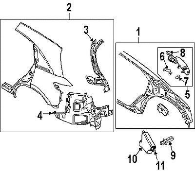 Infiniti 788308y81c genuine oem factory original fuel door