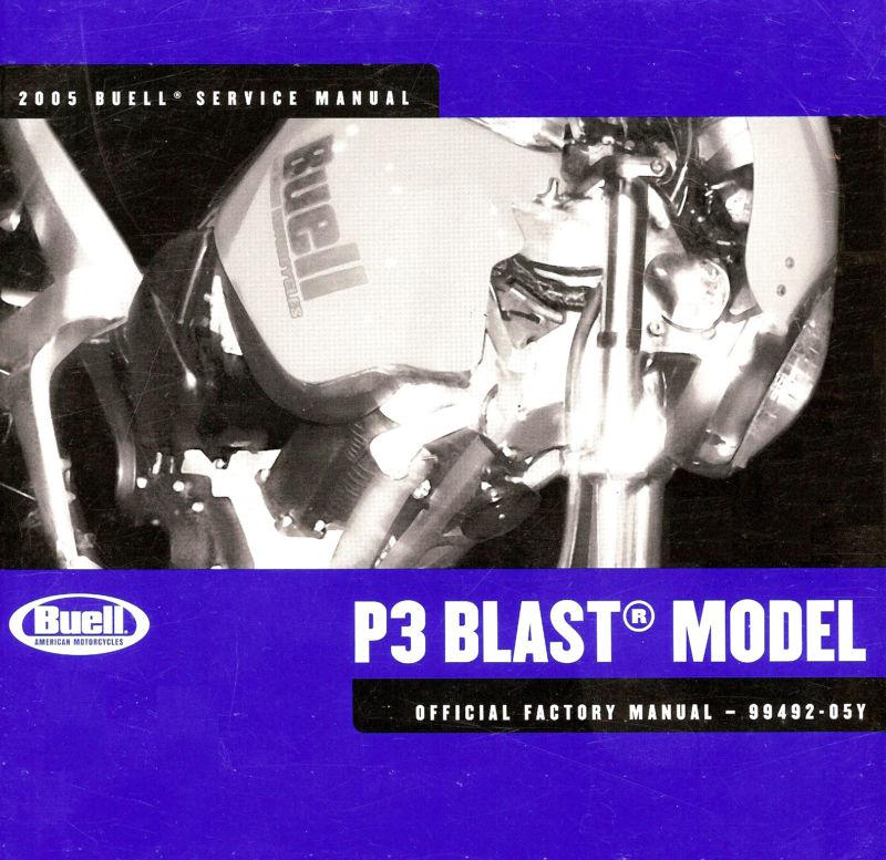2005 buell blast p3 motorcycle service manual -new sealed-buell blast