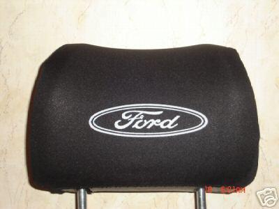 Ford  - 2 black headrest covers  free shipping