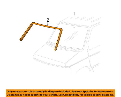 Ford oem e-350 econoline club wagon windshield-reveal molding 5c2z1503144aa