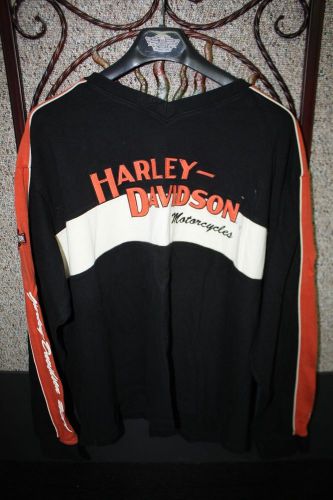 Harley davidson sweatshirt hoodie mens v neck shirt xxl like new