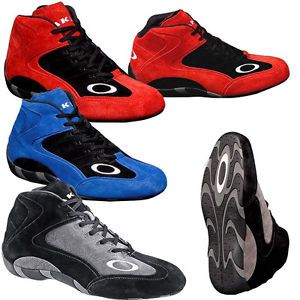 Oakley - kart racing shoes / karting boots- youth &amp; adult sizes- black red blue!
