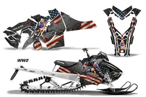 Amr racing sled wrap polaris axys sks snowmobile graphics sticker kit 2015+ ww2