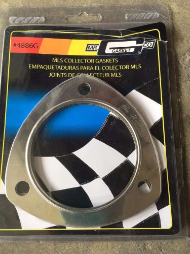New mr gasket 4886g mls collector triangle gasket 3.00&#034; id 3.87&#034; bolt circle