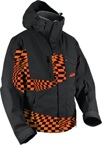 Hmk peak 2 2014 mens snow jacket orange/checkers/black