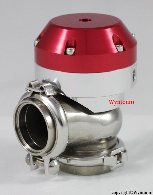 38mm turbo sus 304 sport compact v-band wastegate dump valve  22 psi red