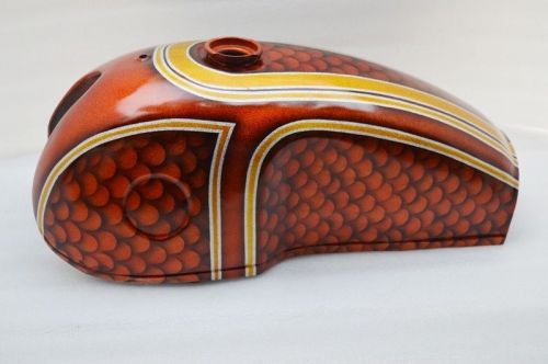 Vintage benelli mojave cafe racer 260 360 petrol fuel gas tank airbrush paint