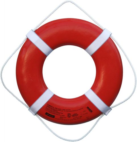 Cal june uscg approved jim buoy marine boat life ring buoy orange 20"