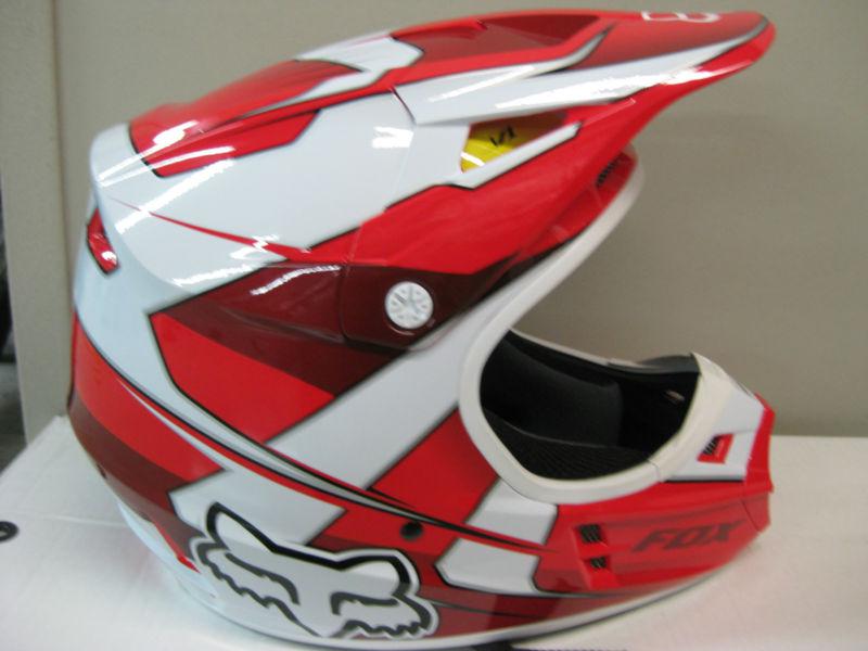 Fox racing v1 race helmet - 2013 red size m