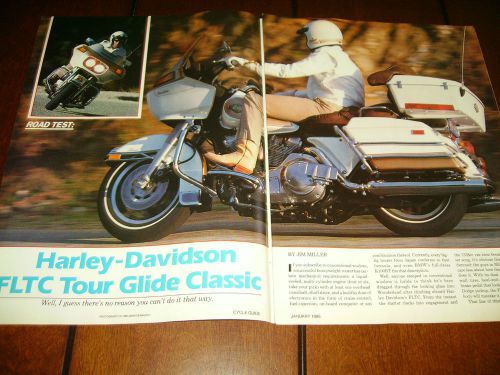 1986 harley davidson fltc tour glide classic  ***original article / road test***