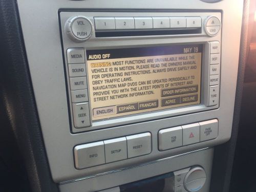 06-08 lincoln mkz zephyr gps navigation assembly radio 6 disk cd player mp3