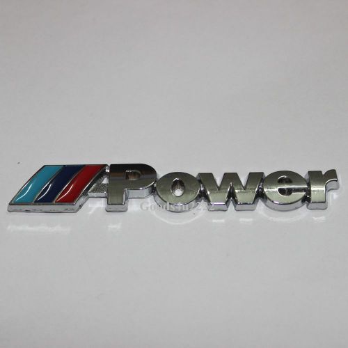 Car 3d m power emblem m series car decal emblem badge sticker