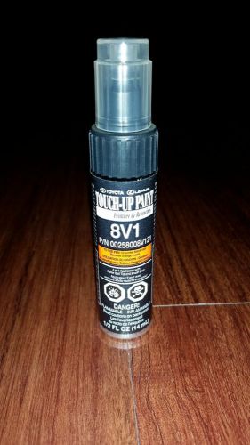 Genuine toyota touch up paint 1/2 oz pen &amp; brush 8v1 winter gray metallic
