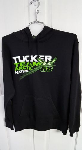 Arctic cat men's tucker team nation 68 hoodie sweatshirt - black - 5269-784