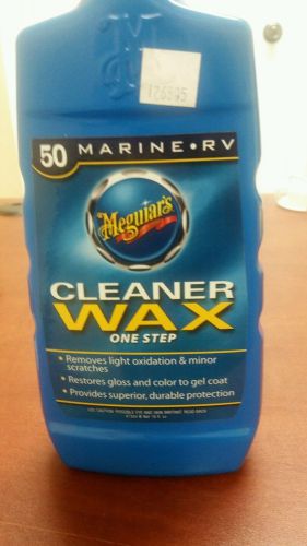 Meguiar's boat/rv one step cleaner wax liquid 16 oz - m5016 fiberglass / gelcoat