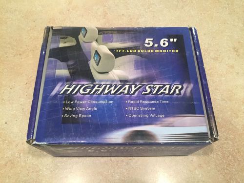 New highway star tft lcd 5.6" monitor with headrest kit