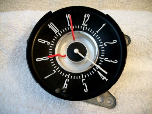 Vintage  working 1968-1971 fomoco ford thunderbird cluster clock c8sf-15000