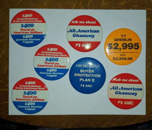 American motors showroom pins from the 1970s  (7)