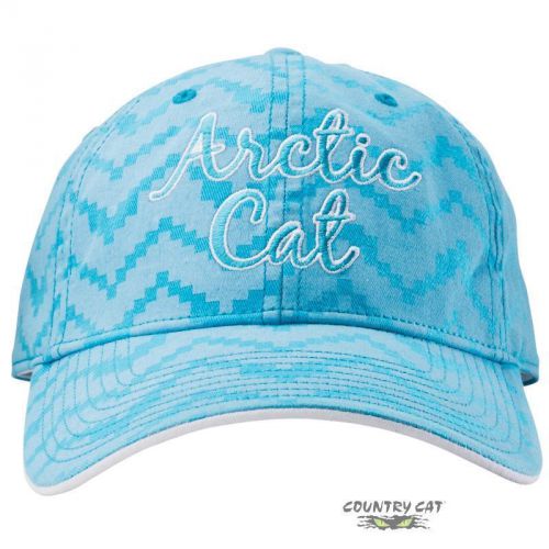 Arctic cat women's chevron relaxed style ball cap - aqua blue - 5263-086