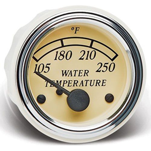 Vdo a2c53402715s heritage series water temperature gauge 250&amp;deg; f chrome