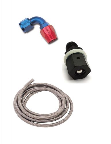 Fuel cell vent kit -8an rollover valve vent kit including roll over valve