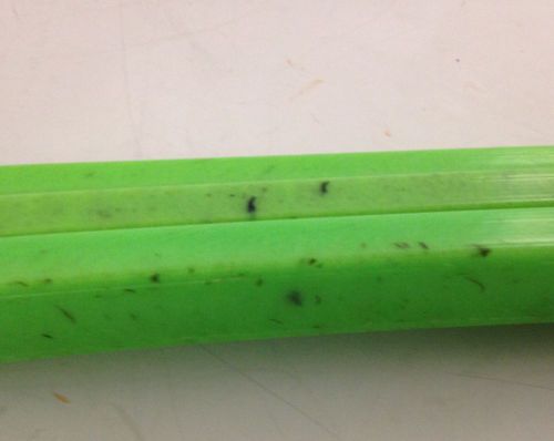 Snowmobile slides 47" length profile 2 neon green fits arctic cat