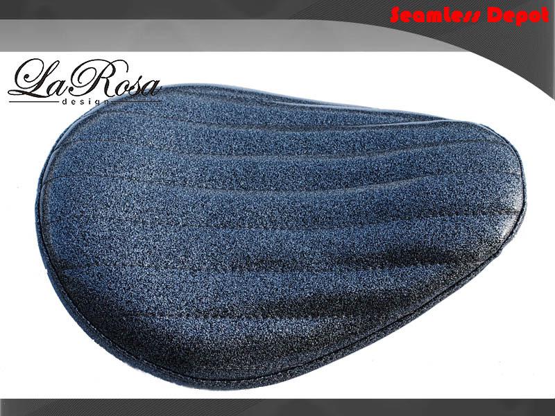 La rosa silver metallic tuk & roll softail harley chopper bobber mount solo seat