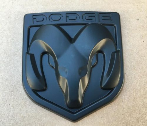 New dodge matte black 3m emblem hood or trunk tailgate logo fenders badge
