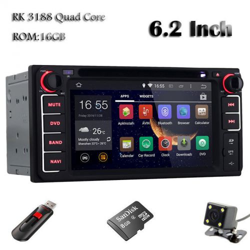 Quad core  android 4.4.4 car dvd gps navi mirror link radio for universal toyota